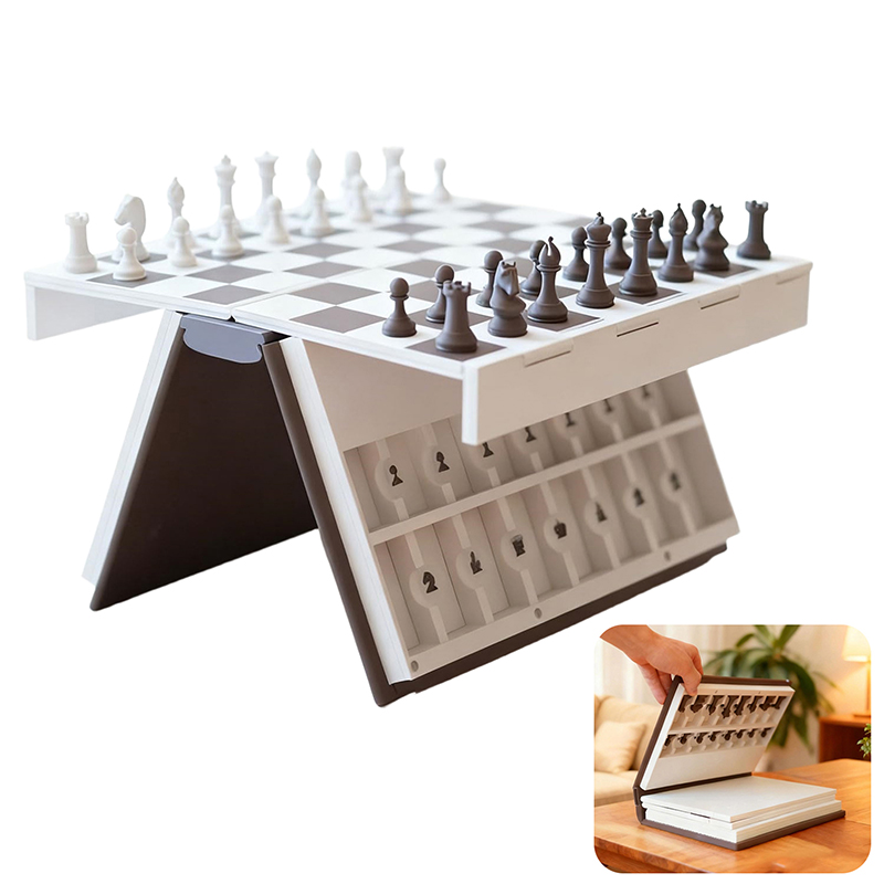 Board Game Organization - Chess Set 3D Printed Book Folding