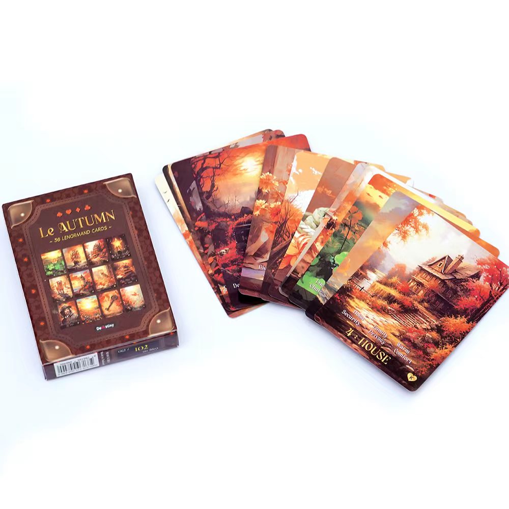 Board Game Oracle - Lenormand Tarot Deck Le Autumn Collection