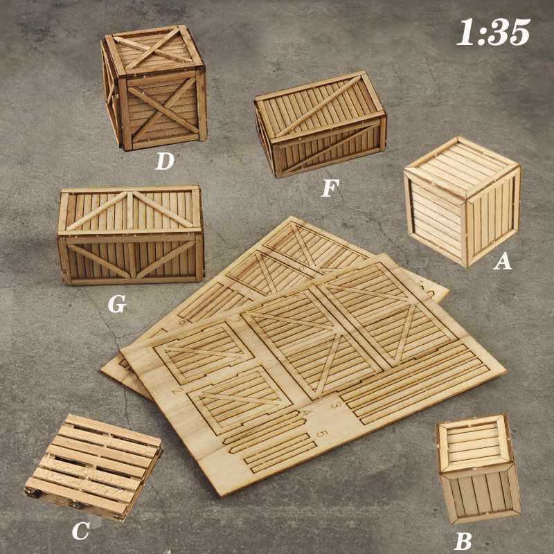 Board Game Ww2 - Scale 1:35 Miniature Wooden Box/Tray Bracket