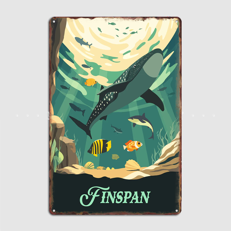 Board Game Inspiration - Finspan Board Game Inspired Poster Metal
