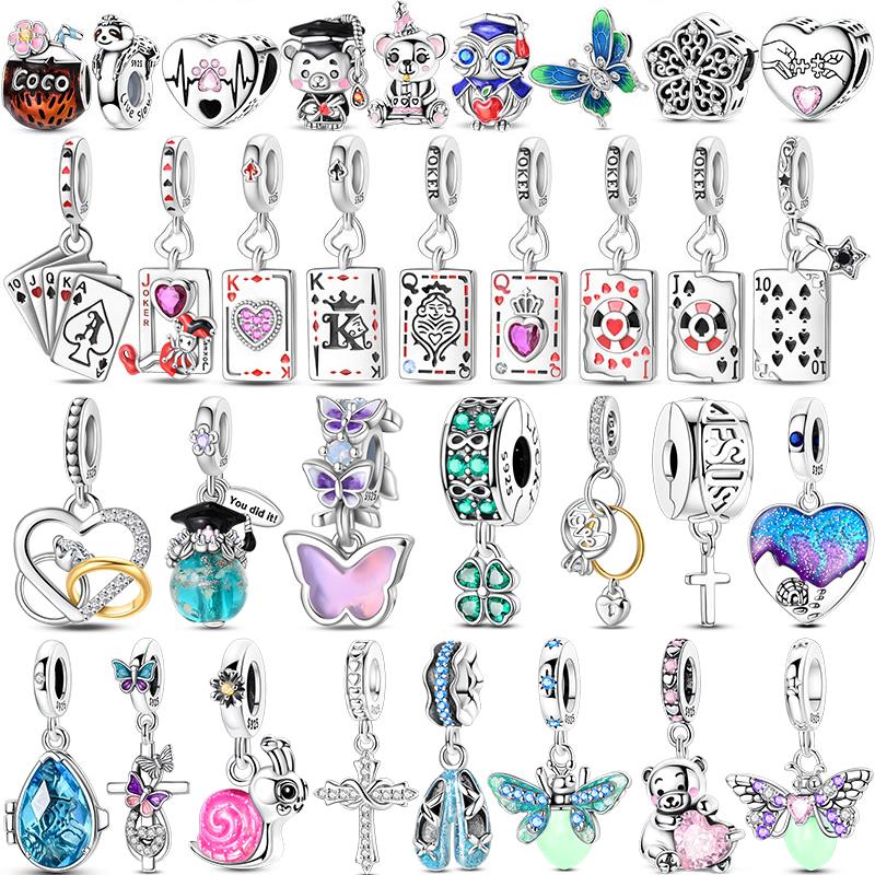Board Game Design - S925 Sterling Silver Pumpkin Cat Playing