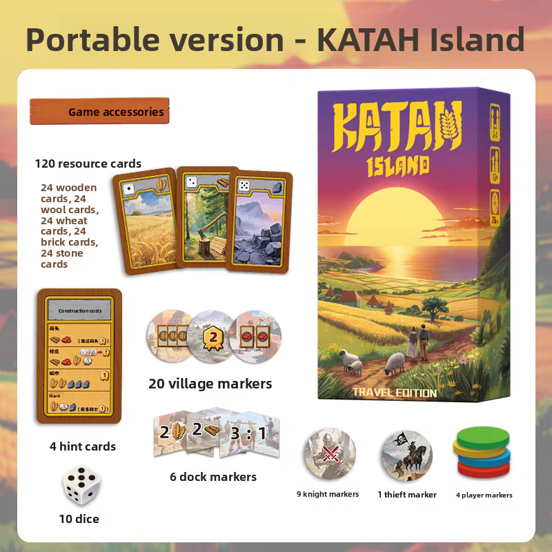 Portable  Box Edition Tabletop - Board Game Catan recension och pris