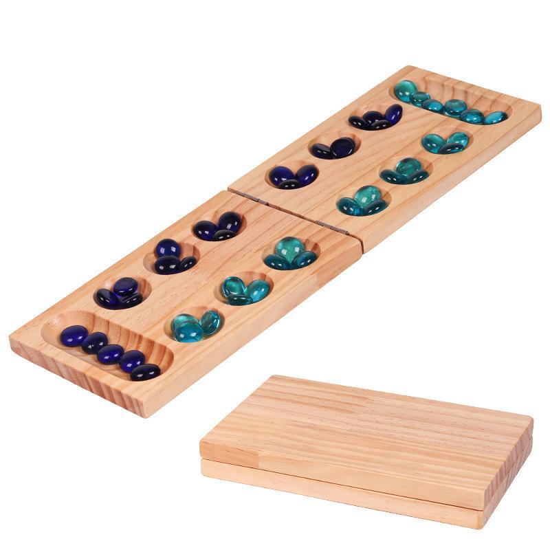 New Wooden Foldable Mancala Bo - Board Game Night recension och pris