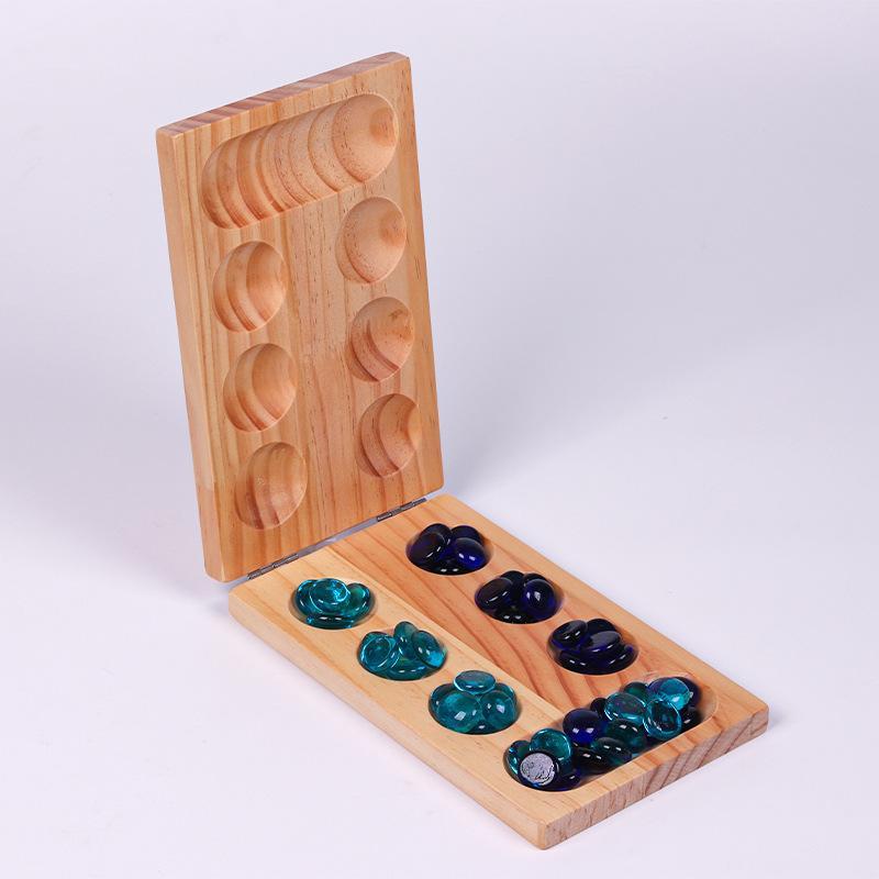 New Wooden Foldable Mancala Bo - Board Game Night recension och pris