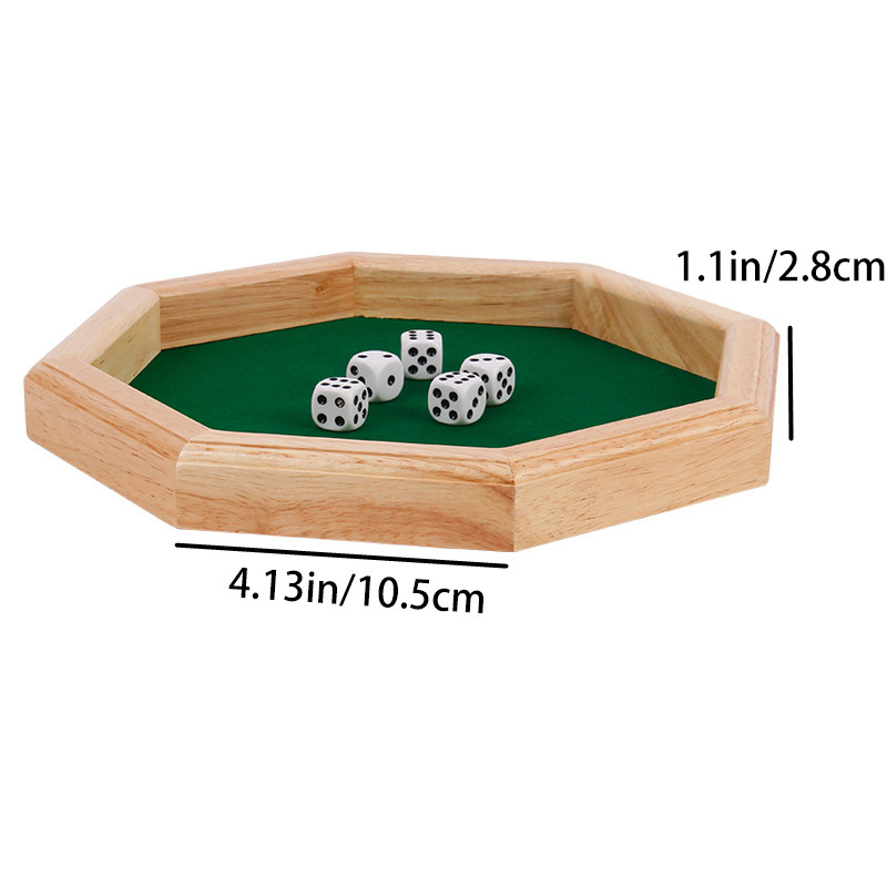 Wooden Octagonal Board Game wi - Board Game Night recension och pris