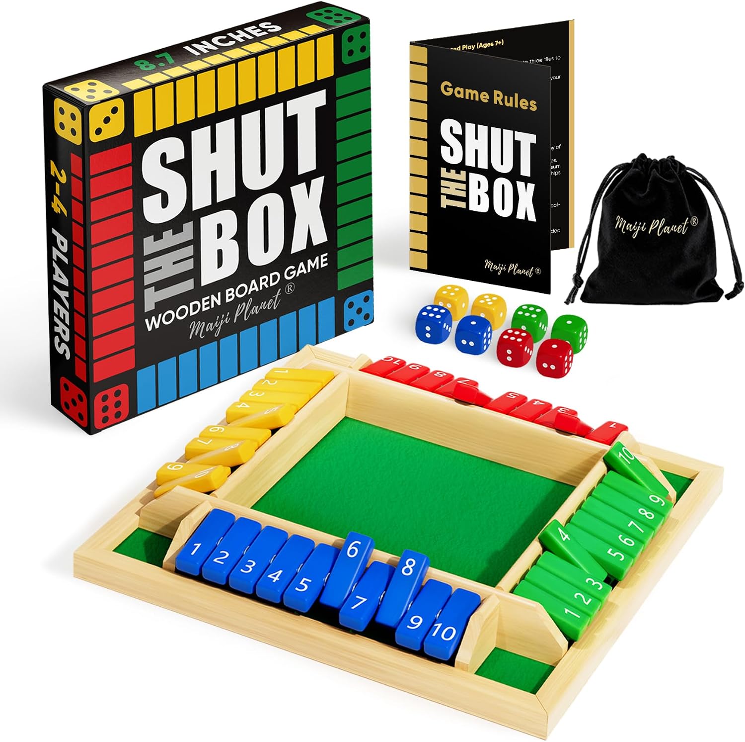 Shut The Box Game, Math Dice B - Board Game Quick recension och pris