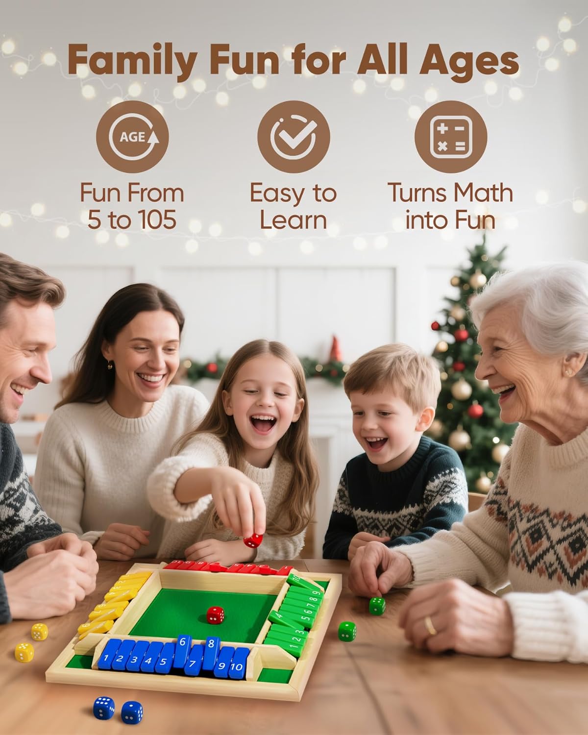 Shut The Box Game, Math Dice B - Board Game Quick recension och pris