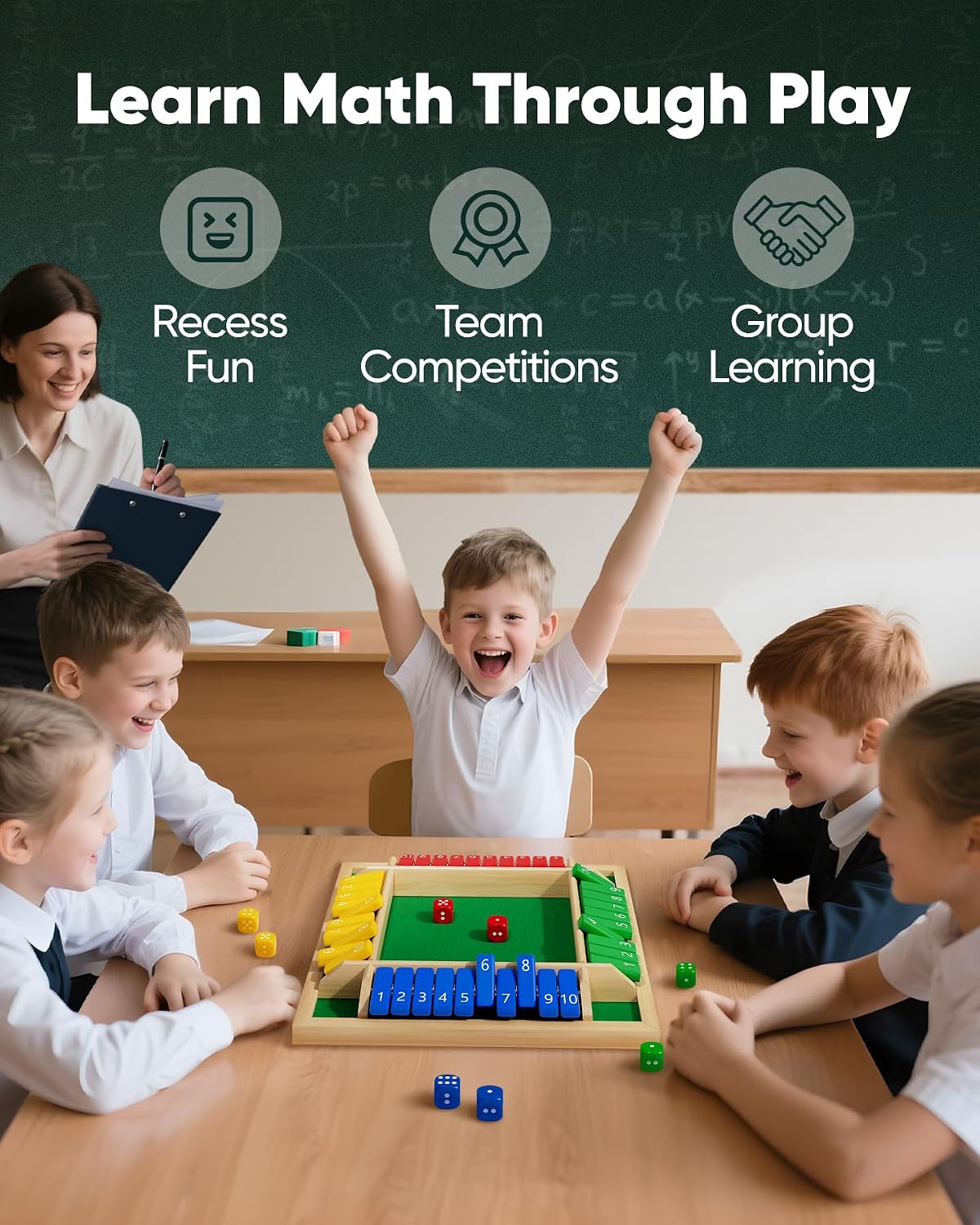 Shut The Box Game, Math Dice B - Board Game Quick recension och pris