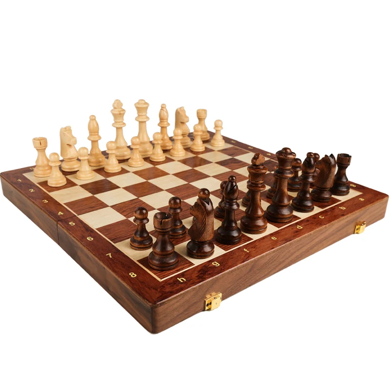 Chess Set Top Grade Wooden Fol - Board Game Yearbook recension och pris
