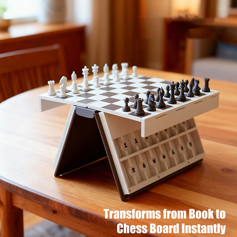 Chess Set 3D Printed Book Fold - Board Game Organization recension och pris