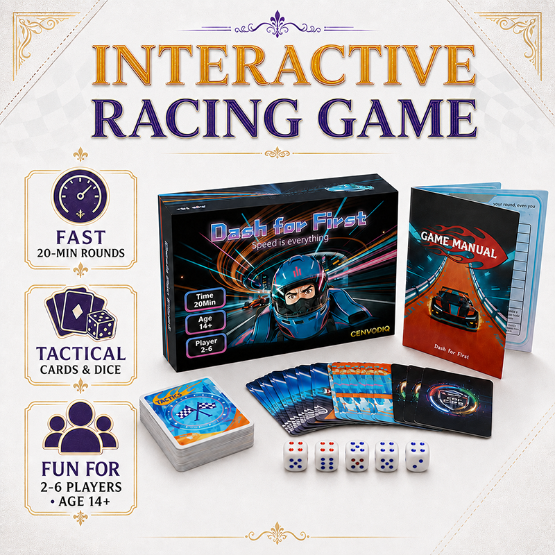 Car Racing Board Game, Dice Ro - Board Game Night recension och pris