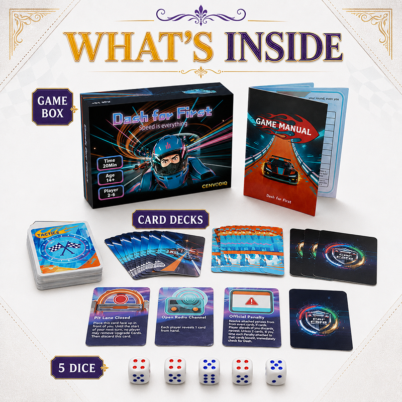 Car Racing Board Game, Dice Ro - Board Game Night recension och pris