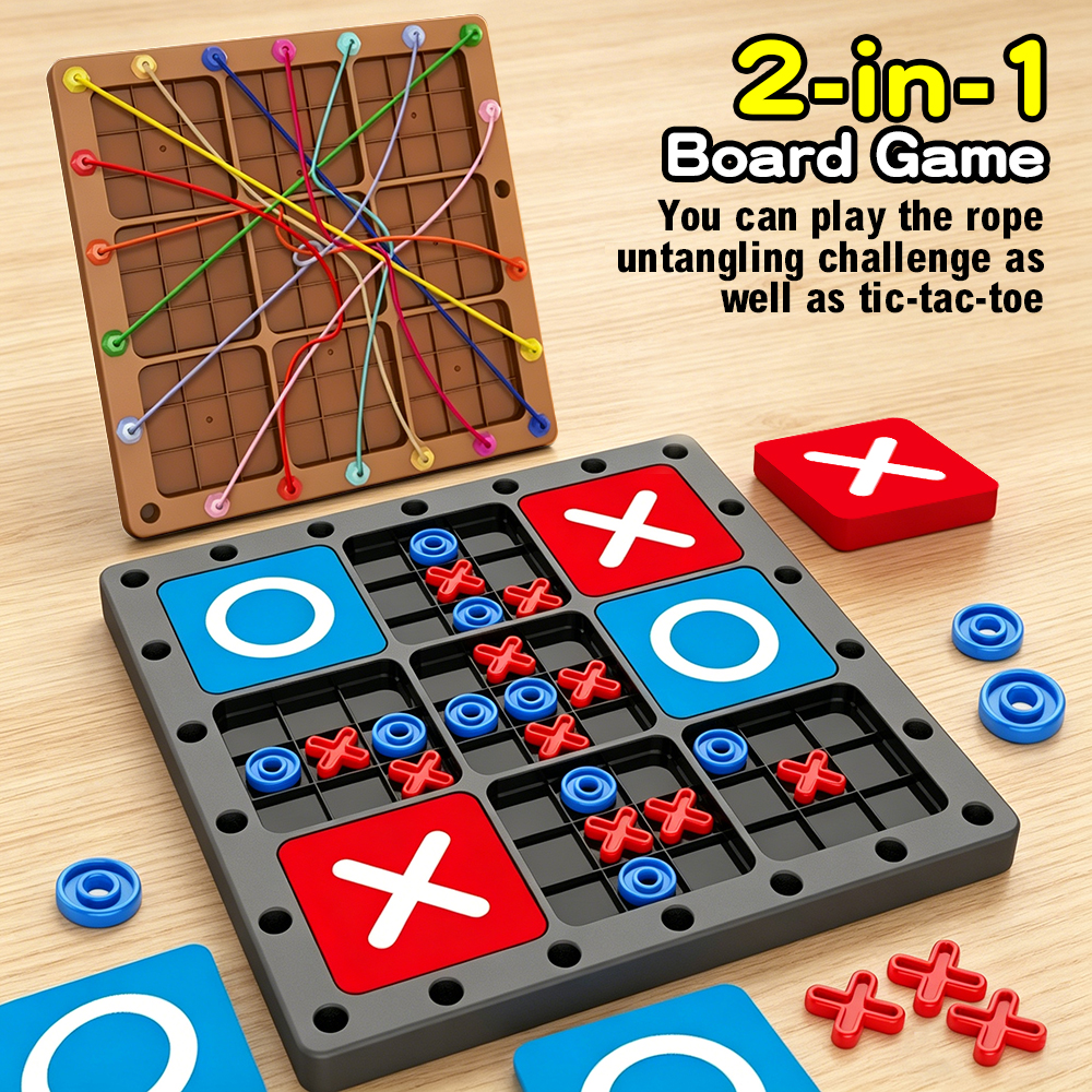 Children 2-in-1 Rope Untanglin - Board Game For Kids recension och pris