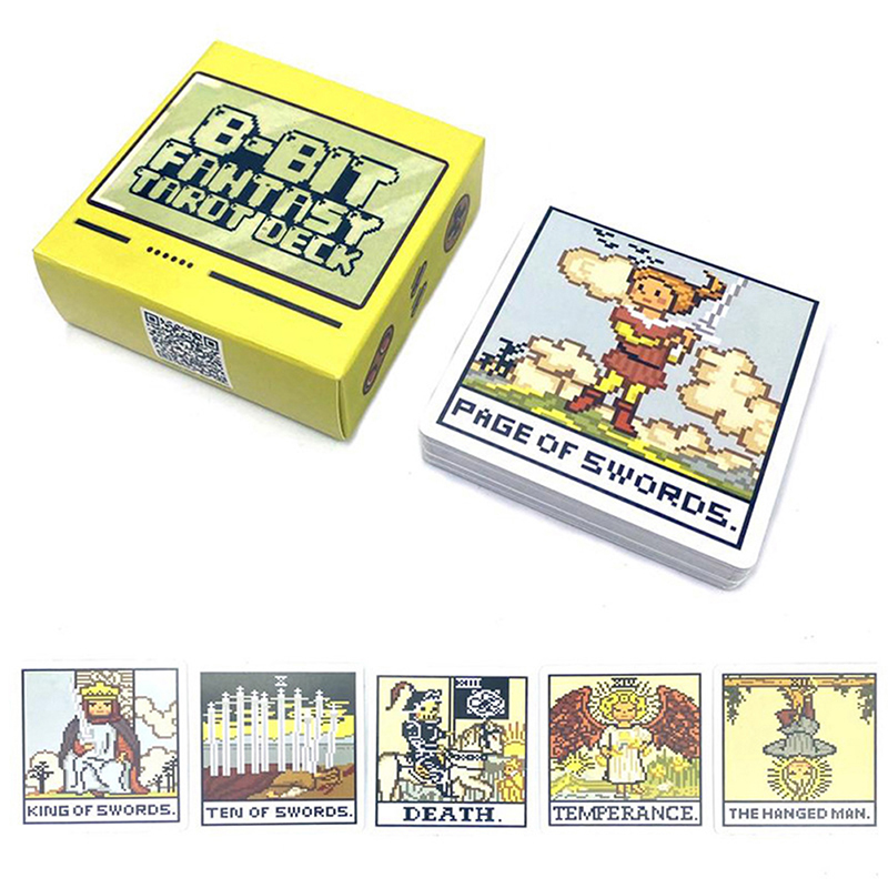 1Box 8 Bit Fantasy Tarot Deck  - Board Game Oracle recension och pris