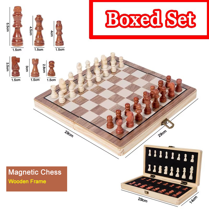Magnetic Wooden Folding Chess  - Board Game Yearbook recension och pris