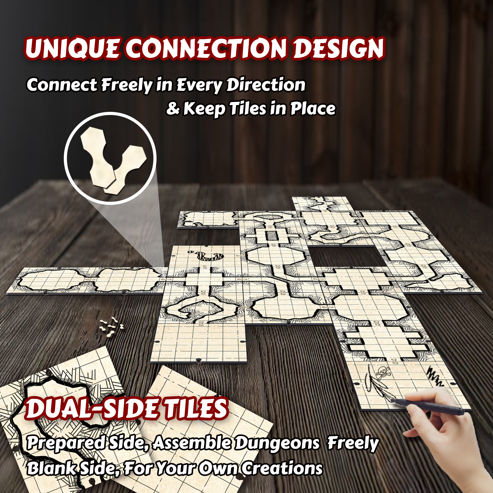 Tile Up Dungeons | Unique Desi - Board Game Design recension och pris