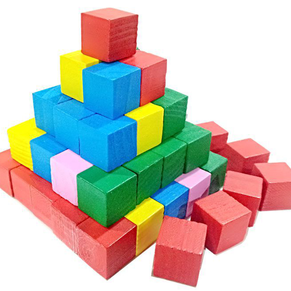20pcs/lot Colorful Wooden Cube - Dice Tower Wooden recension och pris