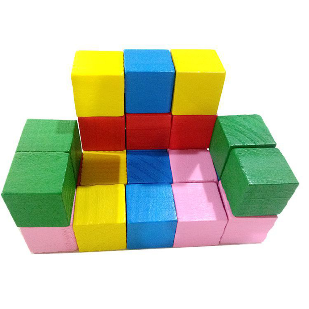 20pcs/lot Colorful Wooden Cube - Dice Tower Wooden recension och pris