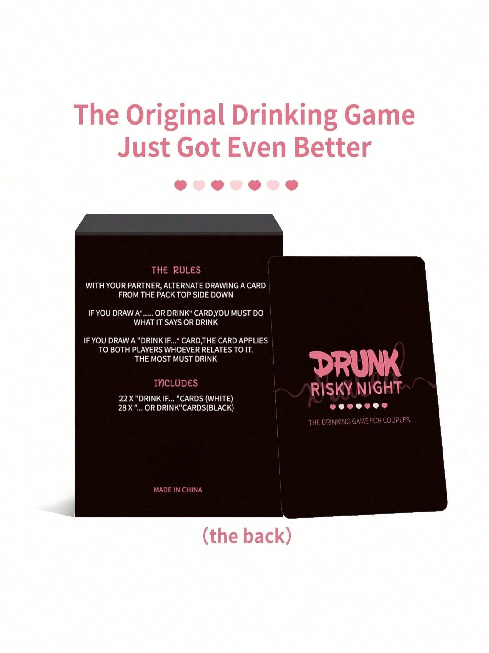 Drunk Risky Night Card Game, H - Board Game Night recension och pris