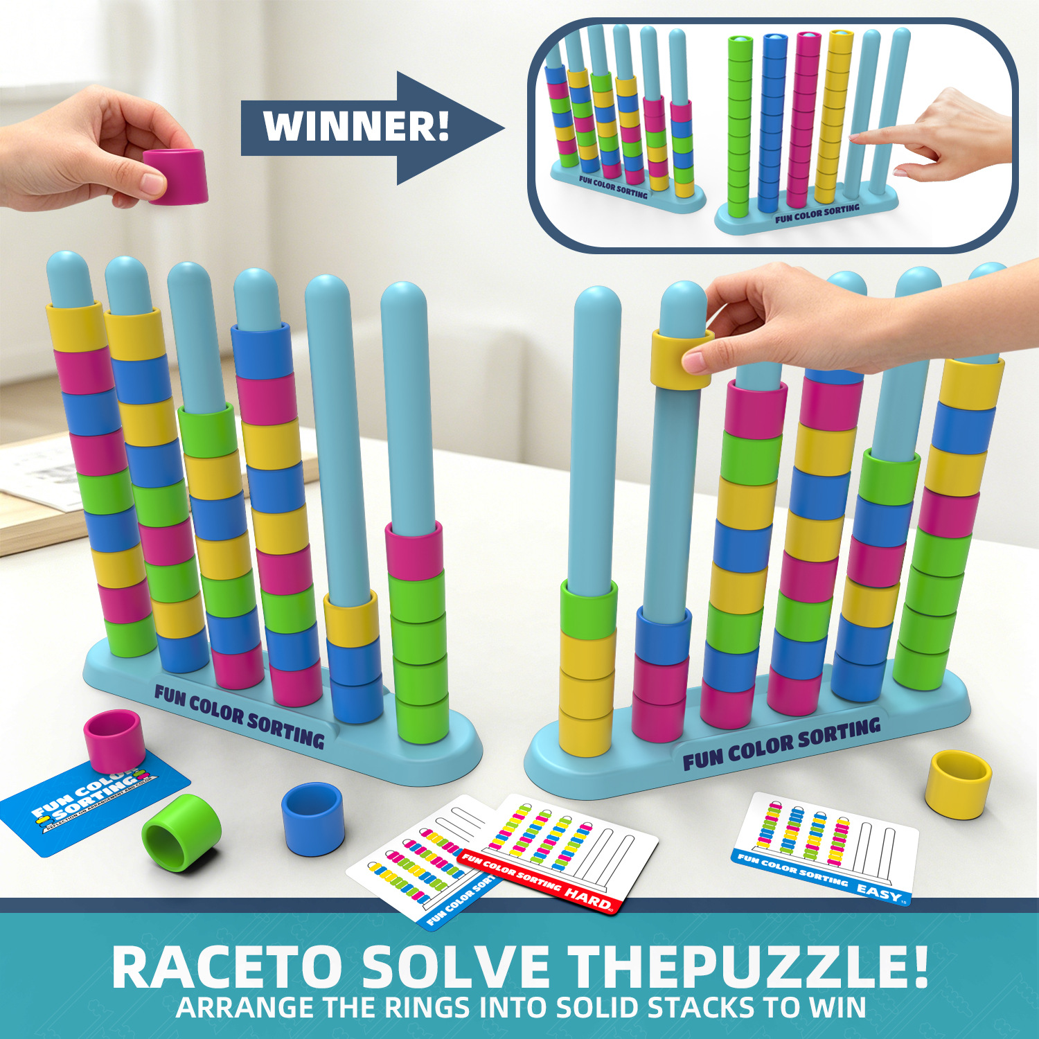 Color Stack Challenge Game-Fas - Board Game Quick recension och pris