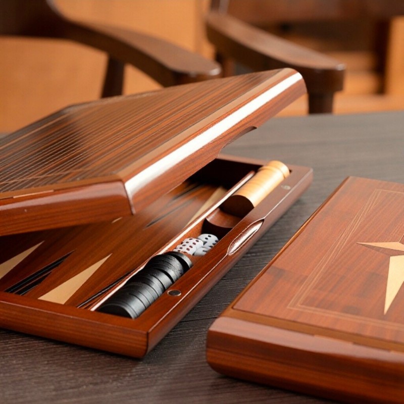 Solid Wood Backgammon 11-19 In - Board Game Yearbook recension och pris
