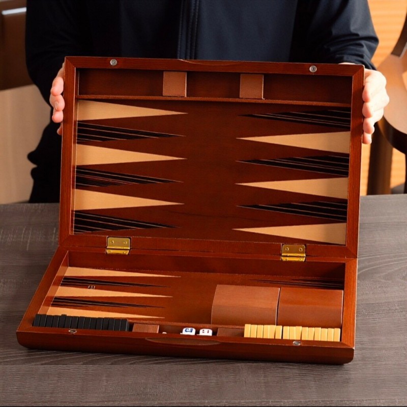Solid Wood Backgammon 11-19 In - Board Game Yearbook recension och pris