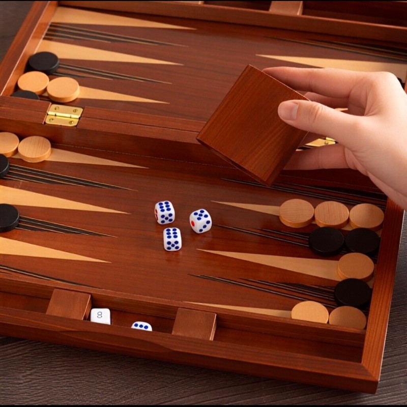 Solid Wood Backgammon 11-19 In - Board Game Yearbook recension och pris
