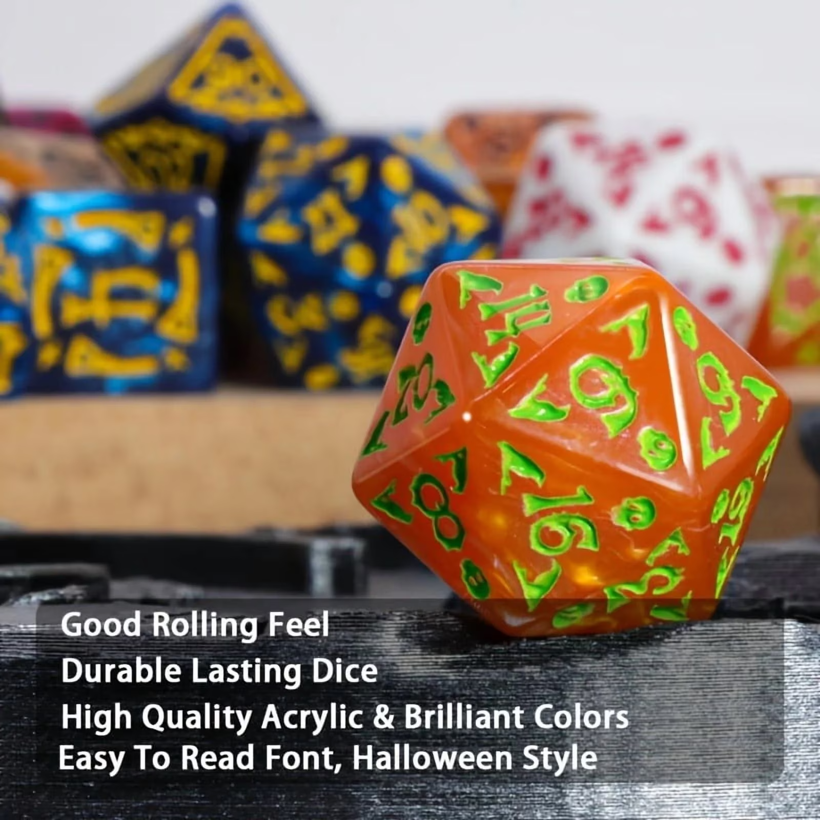 DND Dice Set -7pc Halloween Po - Board Game Master recension och pris