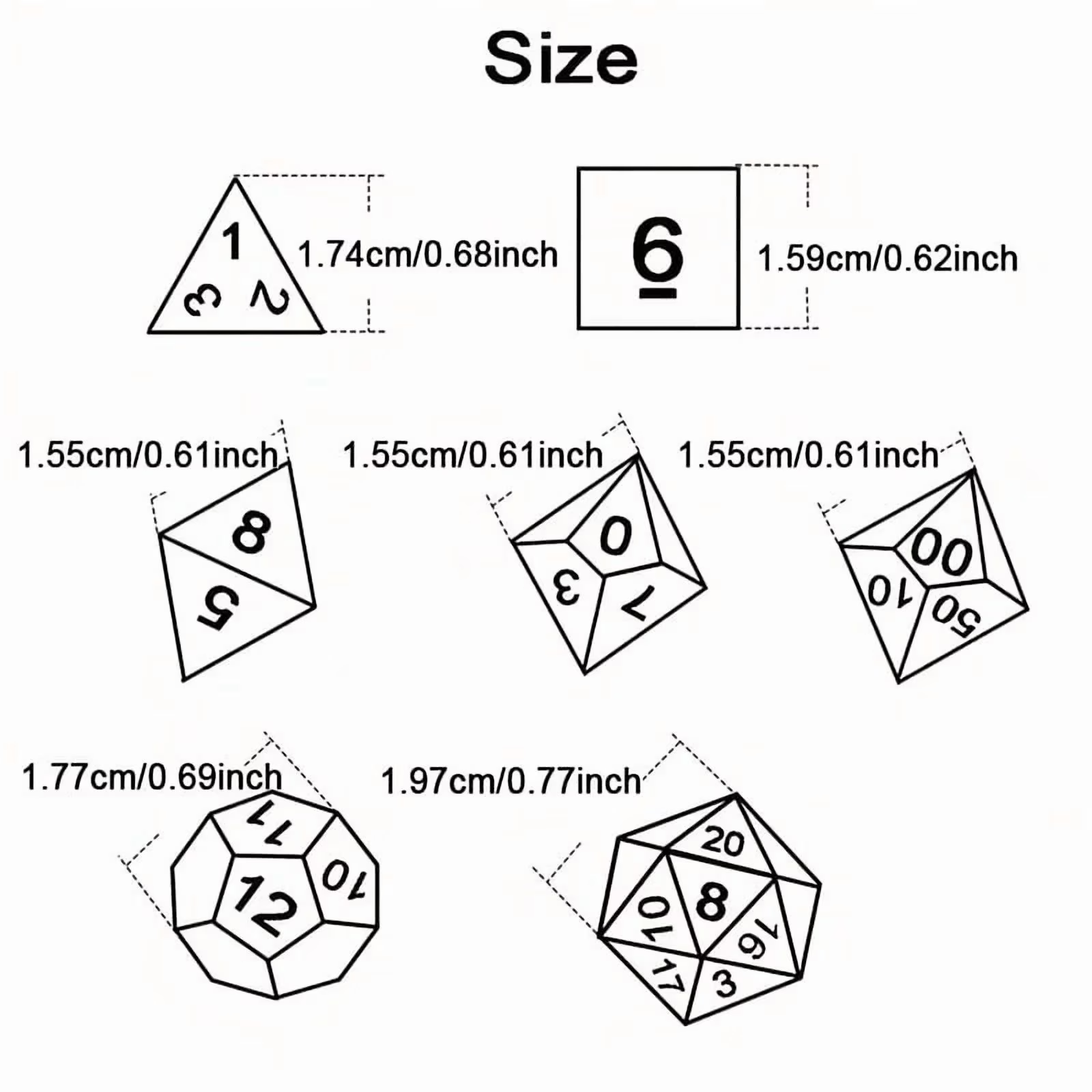 DND Dice Set -7pc Halloween Po - Board Game Master recension och pris