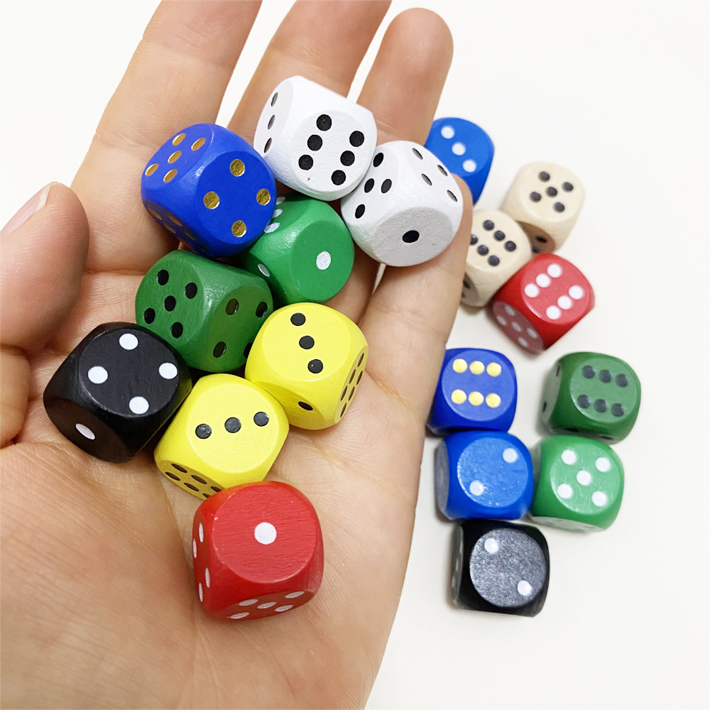 50 pcs/set 16mm Wooden Point C - Dice Tower Wooden recension och pris
