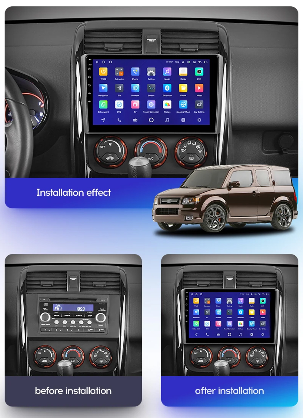 For Honda Element YH 2002 - 20 - Board Game For 2 Players recension och pris
