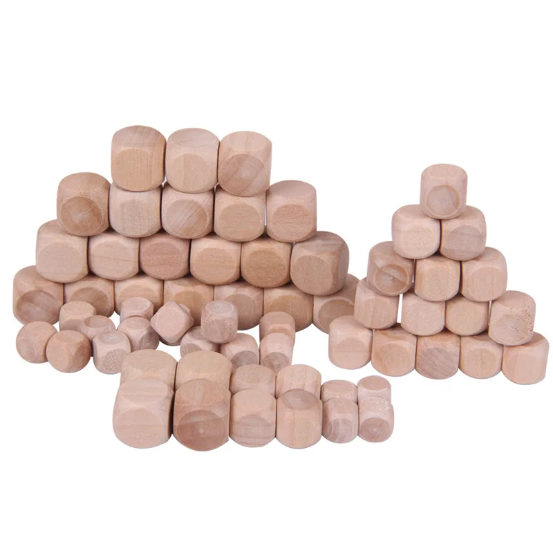 10pcs D6 6 Sided Blank Wood Di - Dice Tower Wooden recension och pris