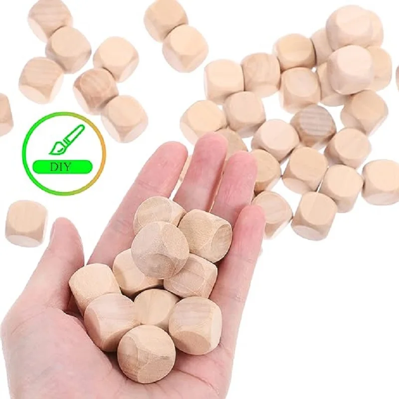 10pcs D6 6 Sided Blank Wood Di - Dice Tower Wooden recension och pris