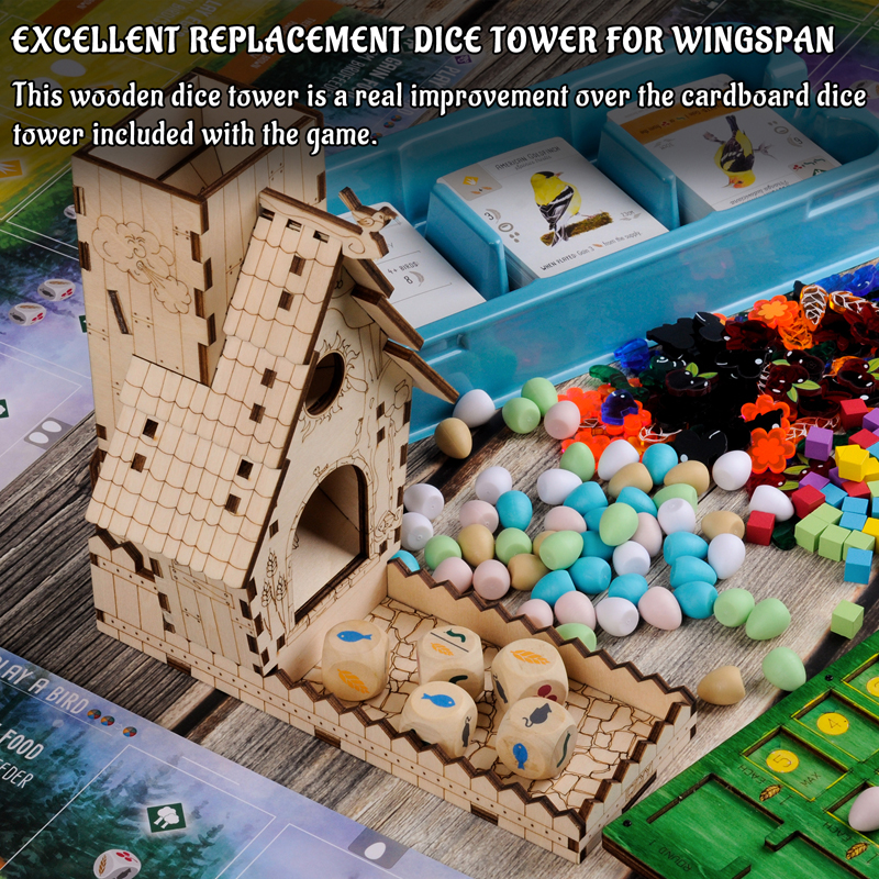 CZYY Bird Feeder Dice Tower wi - Dice Tower Wooden recension och pris