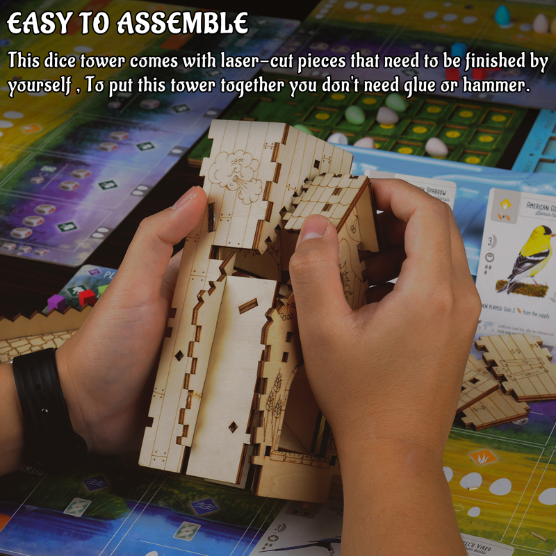 CZYY Bird Feeder Dice Tower wi - Dice Tower Wooden recension och pris