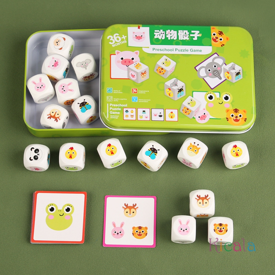 Animal Matching Card Game Wood - Board Game For Kids recension och pris