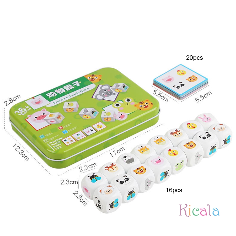 Animal Matching Card Game Wood - Board Game For Kids recension och pris