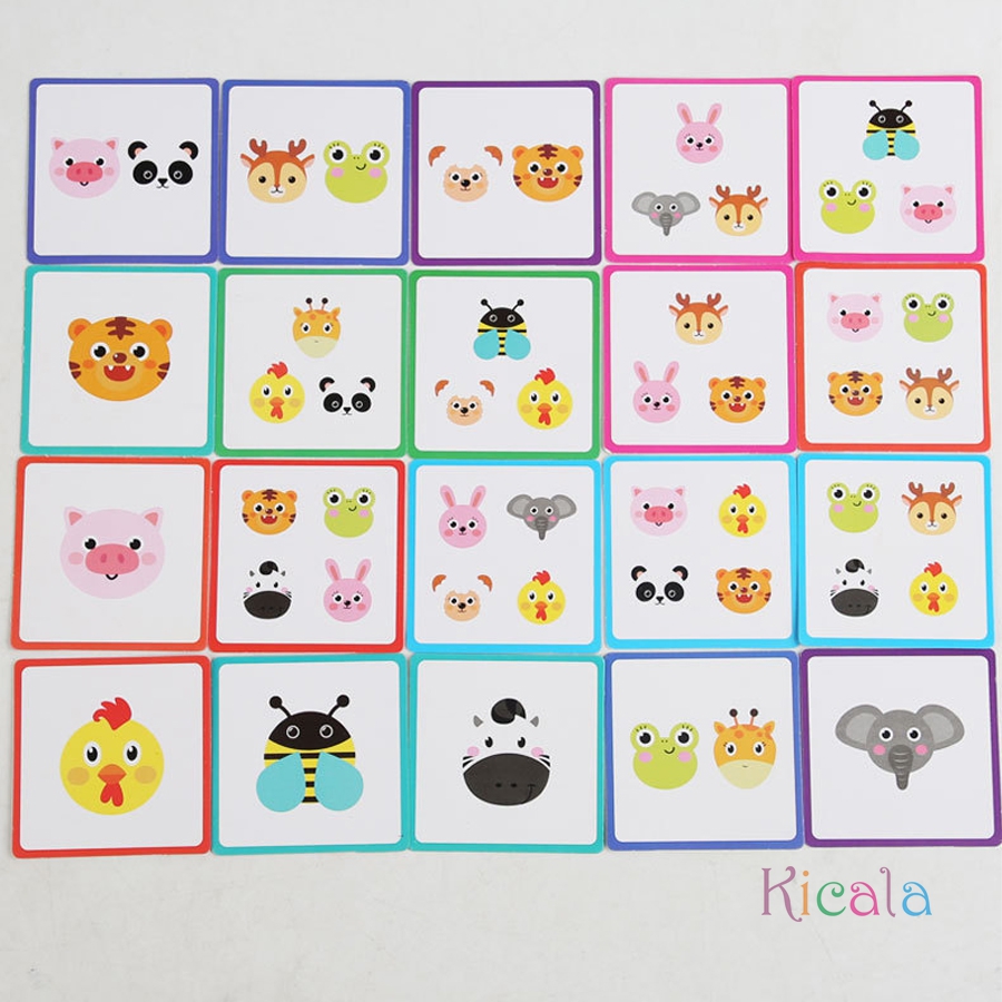 Animal Matching Card Game Wood - Board Game For Kids recension och pris