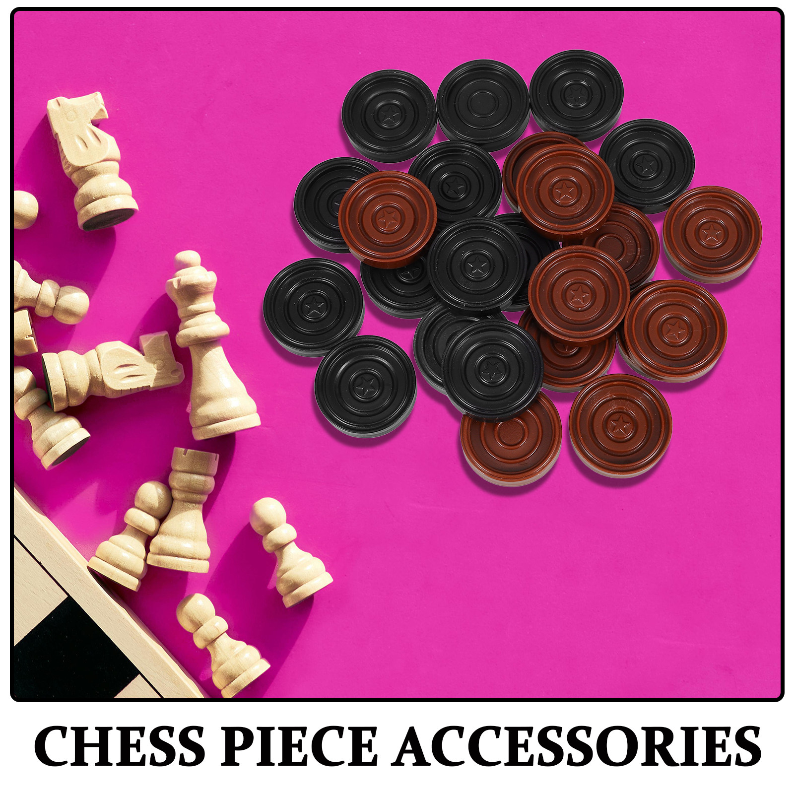 24Pcs ABS Round Game Pieces Ch - Board Game Design recension och pris