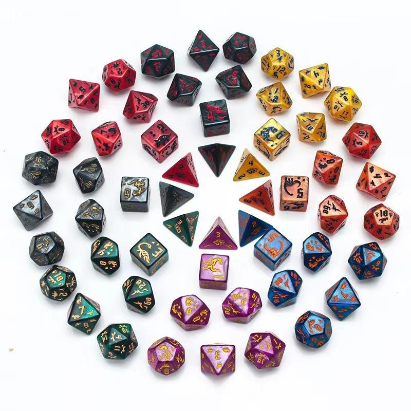 7Pcs/Set Dinosaur Dice Clear E - Board Game Night recension och pris