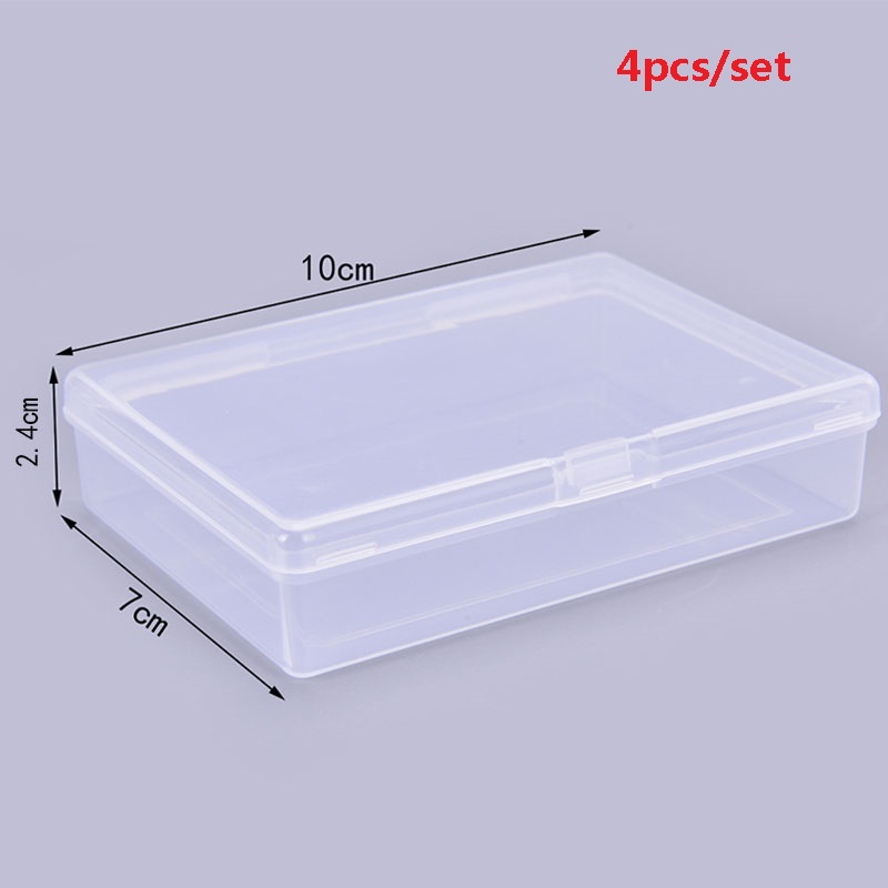 4PCS 10*7*2.4cm Transparent pl - Board Game Organization recension och pris