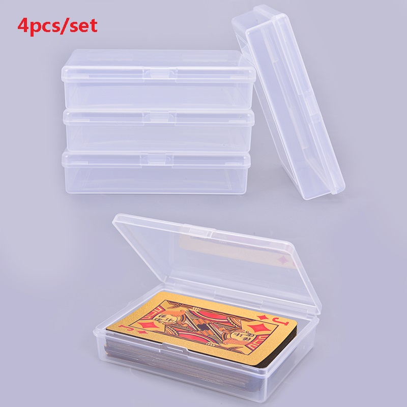 4PCS 10*7*2.4cm Transparent pl - Board Game Organization recension och pris