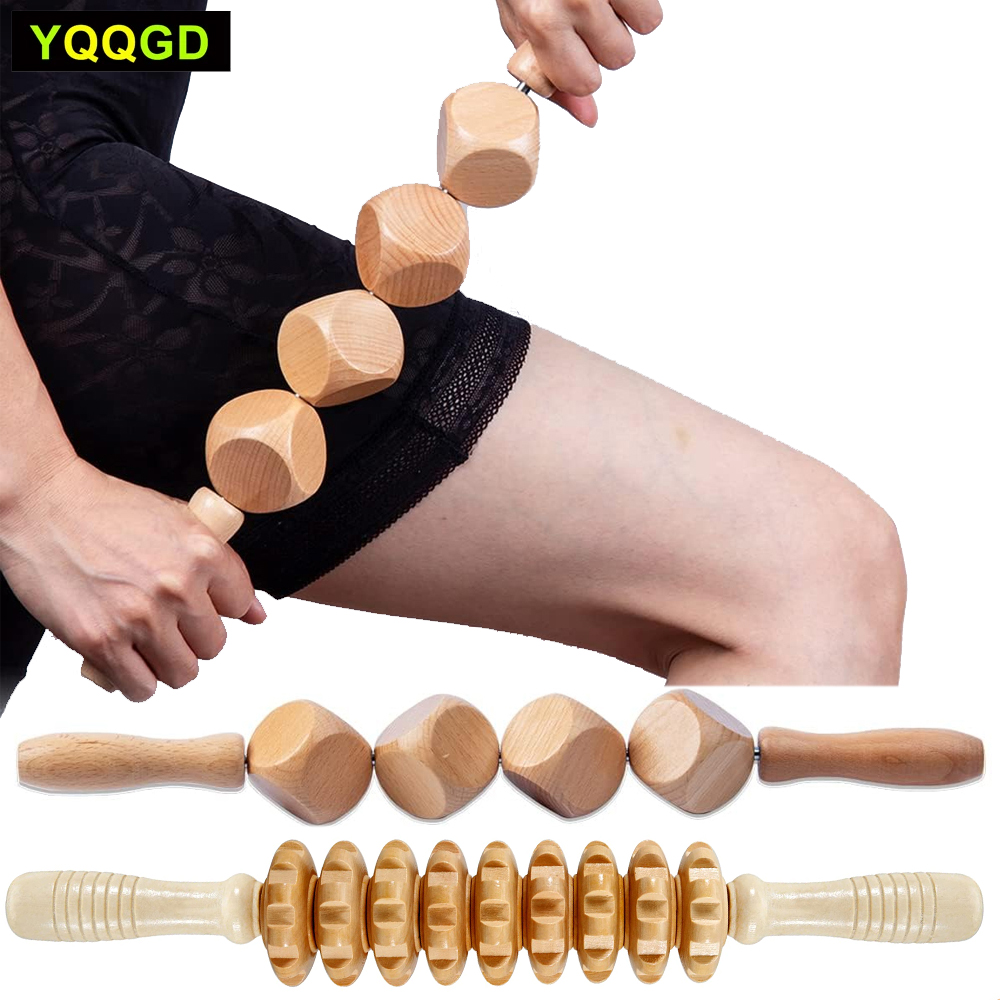 1Pc Wooden Massage Roller,Cube - Dice Tower Wooden recension och pris