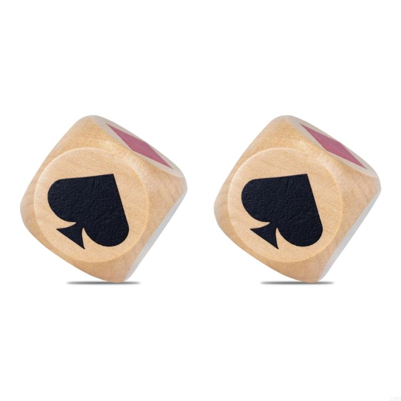 2Pcs Double trumps Marker Dice - Dice Tower Wooden recension och pris