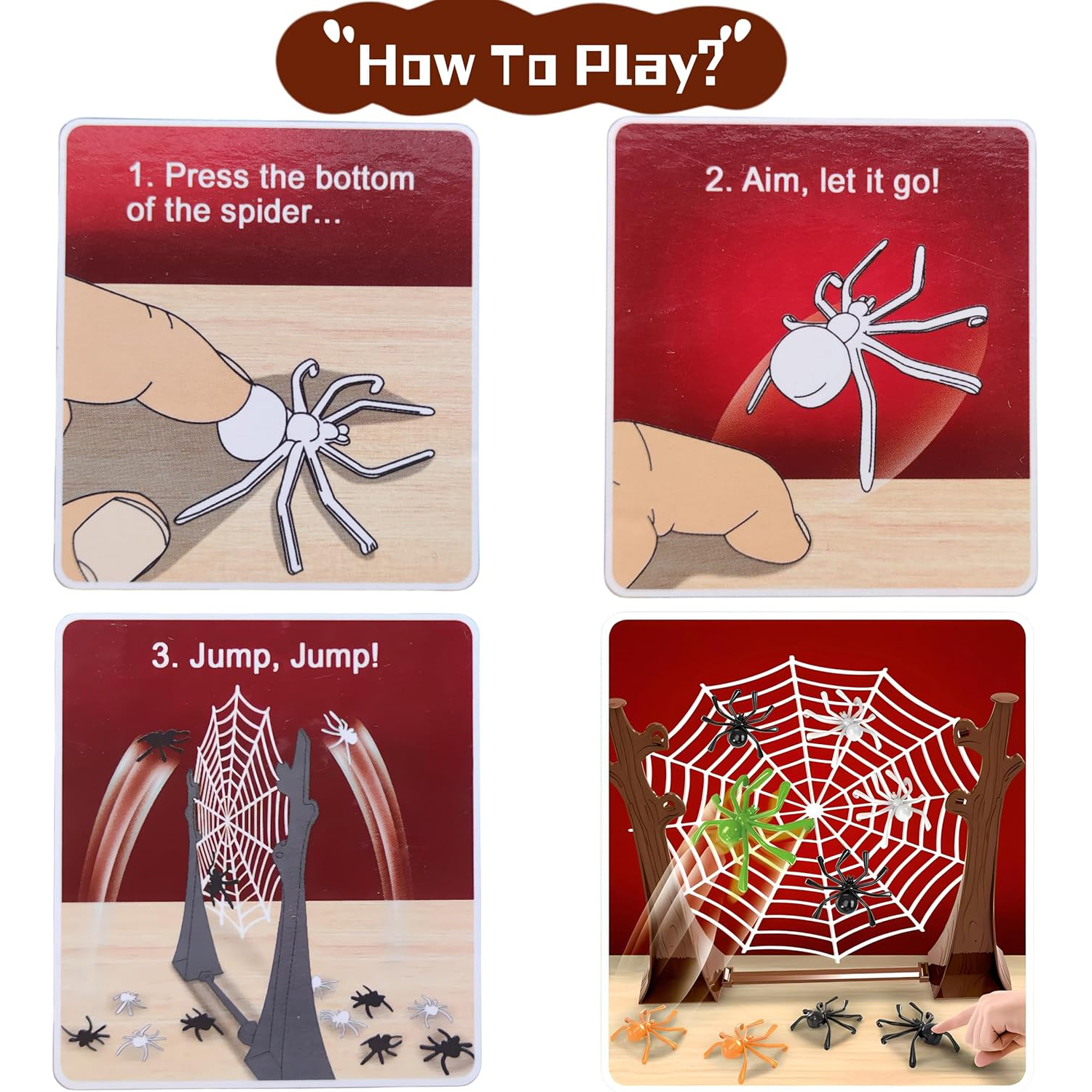 Bouncing Spider Game, Spider W - Board Game Web recension och pris