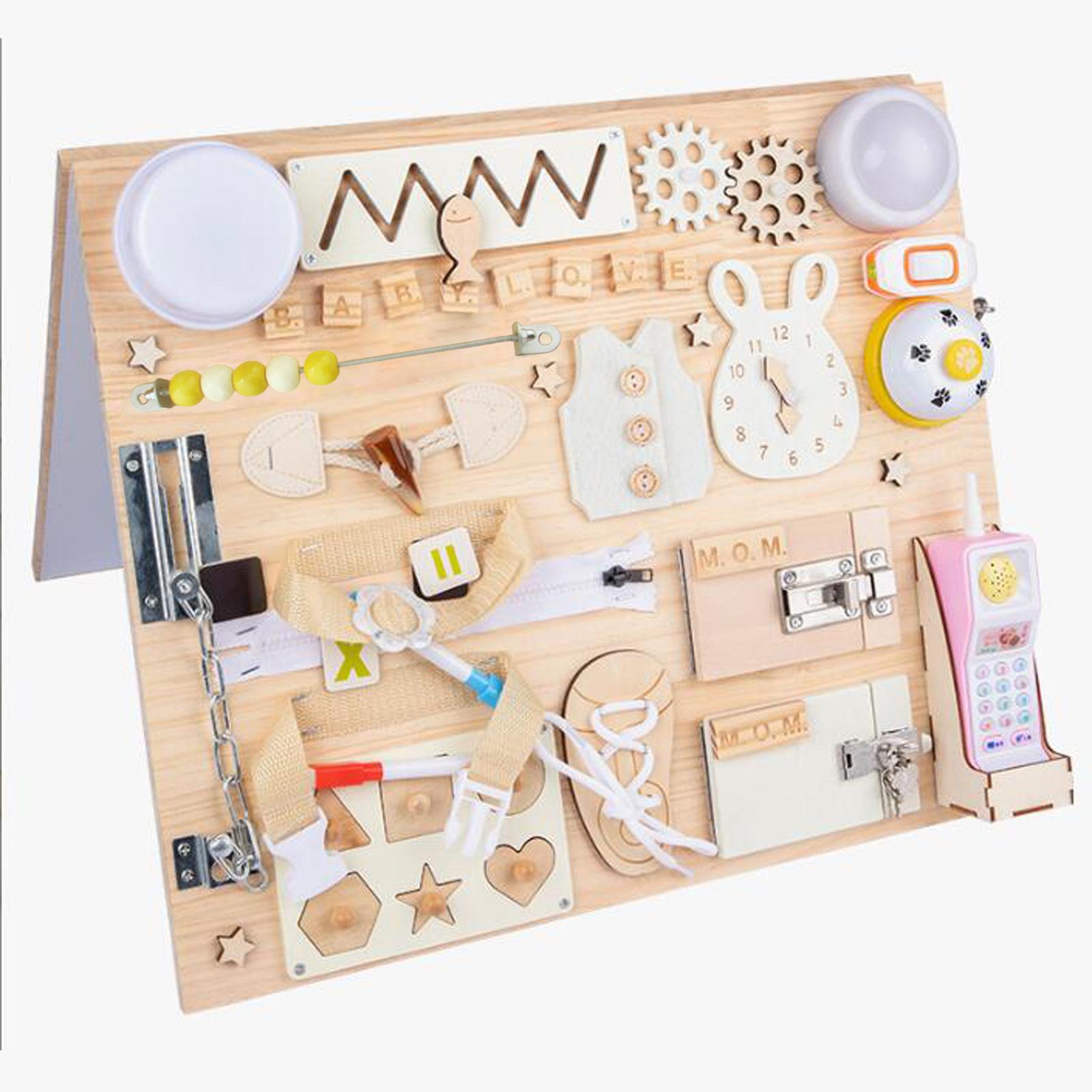 Montessori Busy Board Accessor - Board Game For Kids recension och pris