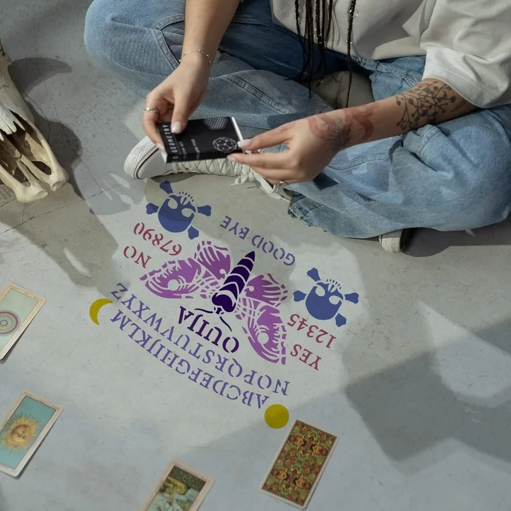Ouija Board Stencil 8.3x11.7in - Board Game Template recension och pris