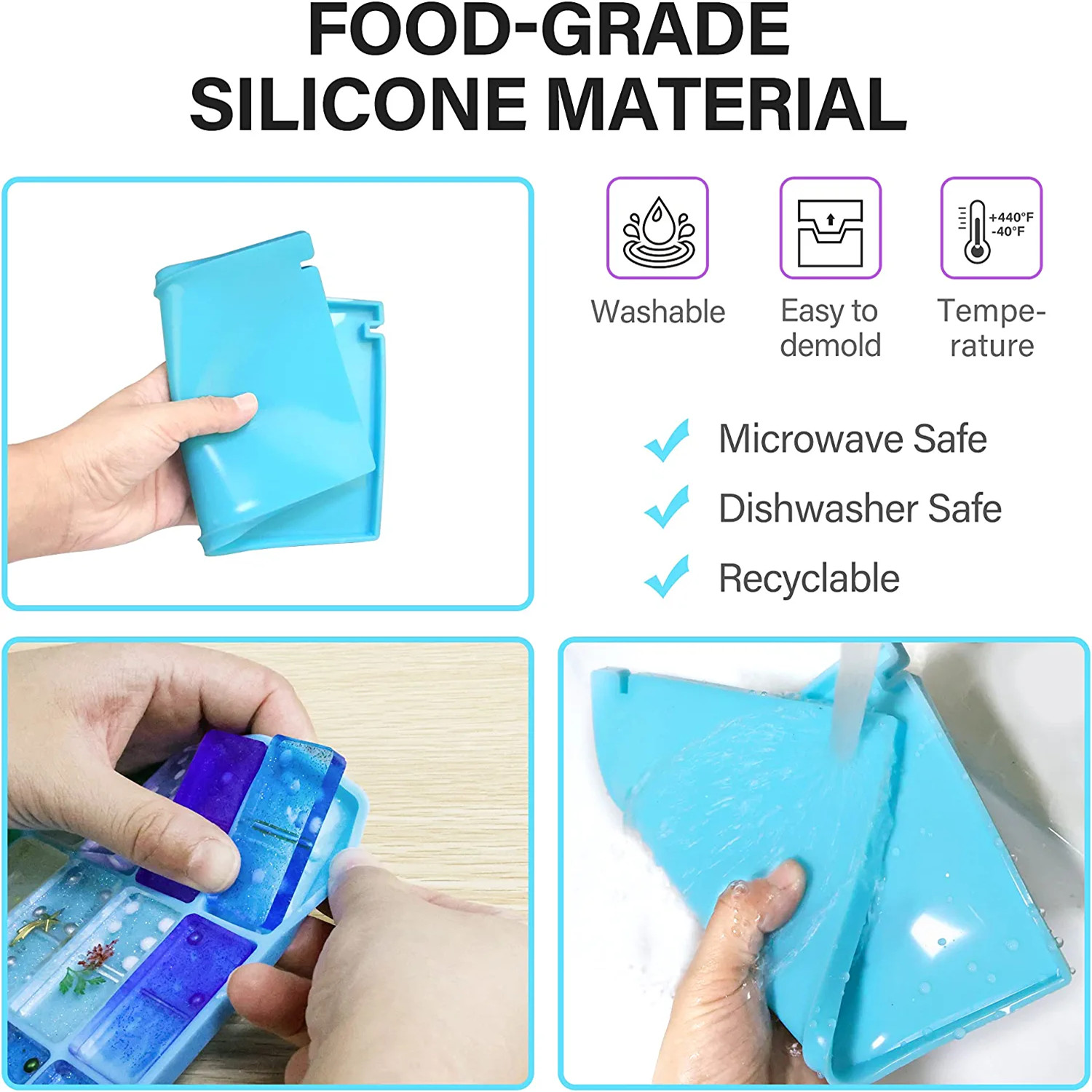 Domino Molds Silicone Epoxy Re - Board Game Organization recension och pris