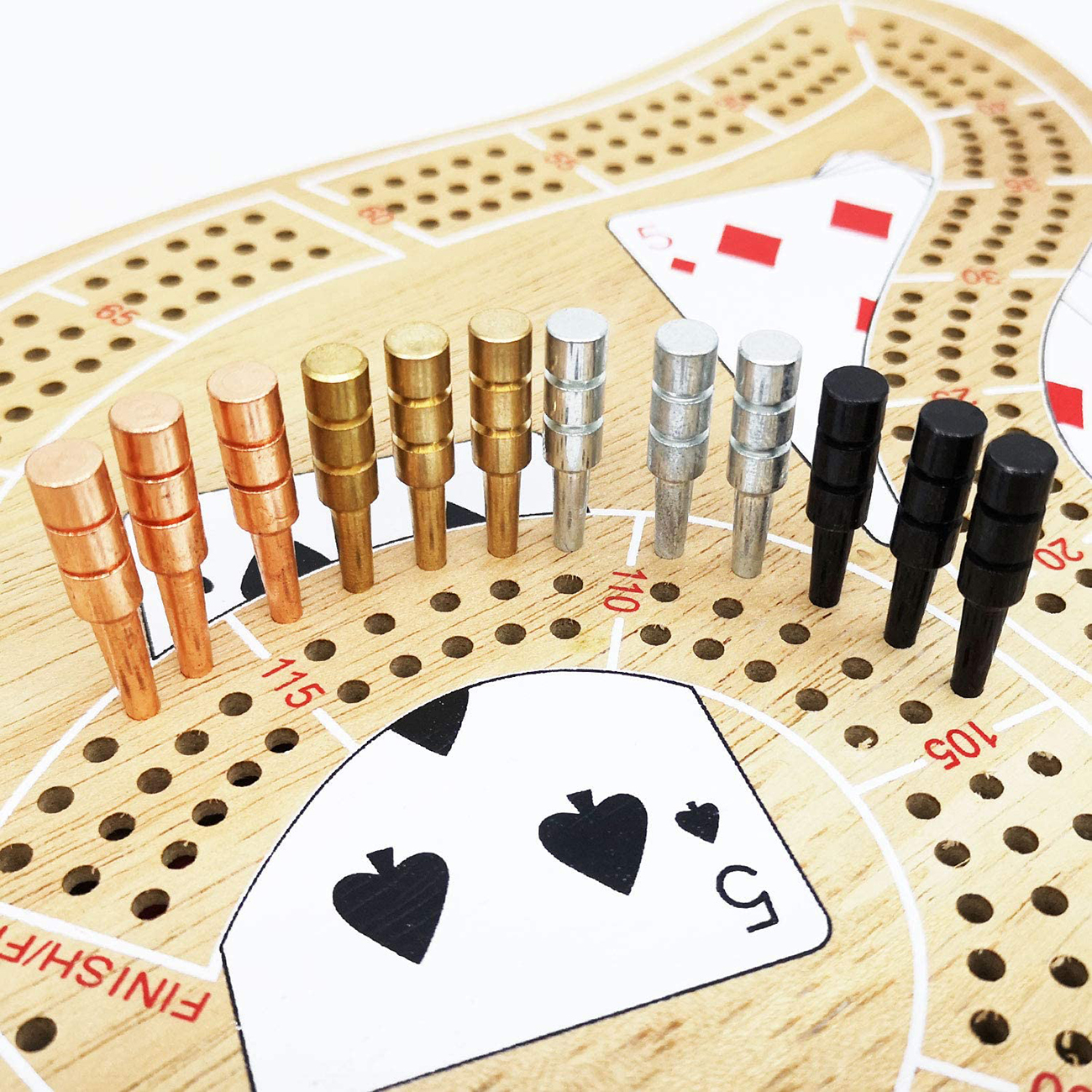 100 Pieces Metal Cribbage Pegs - Board Game Design recension och pris