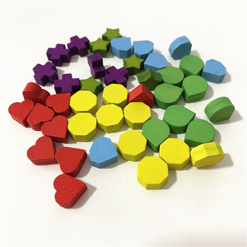 40Pcs 10mm Red Heart Shape Blu - Board Game Quoridor recension och pris